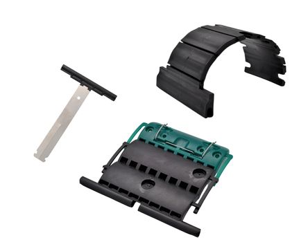 Attache tablier de volet roulant verrou rigide et souple